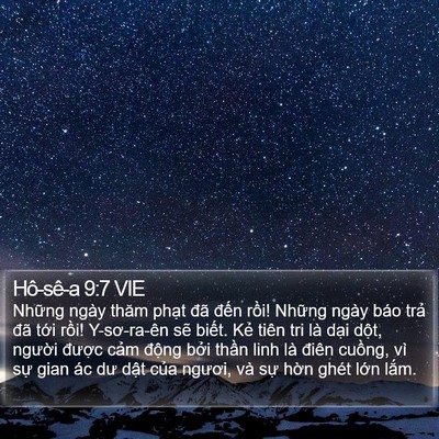 Hô-sê-a 9:7 VIE Bible Verse Image