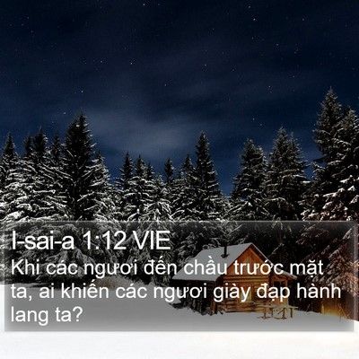 I-sai-a 1:12 VIE Bible Verse Image
