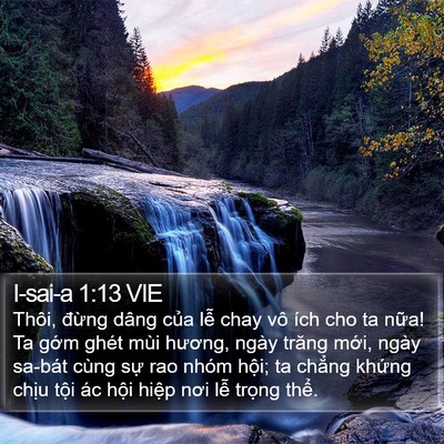 I-sai-a 1:13 VIE Bible Verse Image