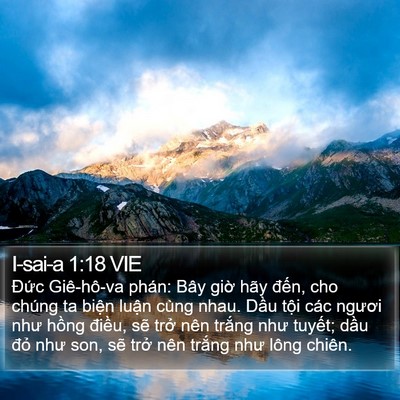I-sai-a 1:18 VIE Bible Verse Image