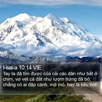 I-sai-a 10:14 VIE Bible Verse Image