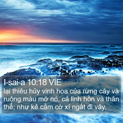 I-sai-a 10:18 VIE Bible Verse Image