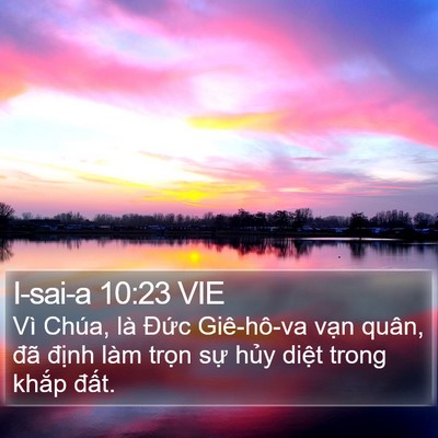 I-sai-a 10:23 VIE Bible Verse Image