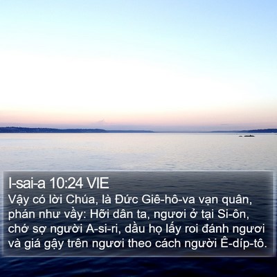 I-sai-a 10:24 VIE Bible Verse Image