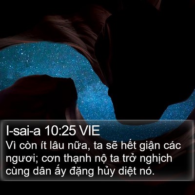 I-sai-a 10:25 VIE Bible Verse Image