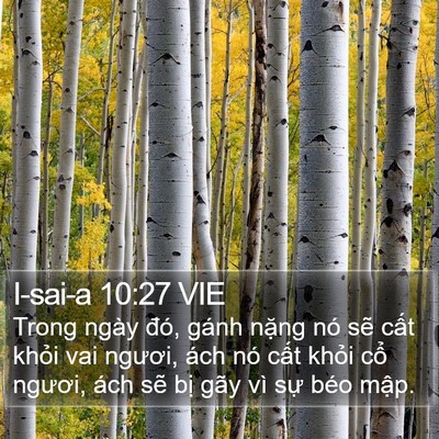 I-sai-a 10:27 VIE Bible Verse Image
