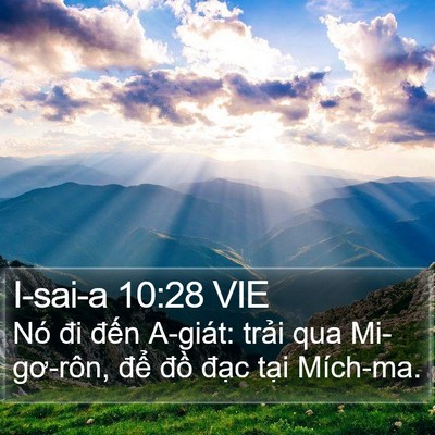 I-sai-a 10:28 VIE Bible Verse Image