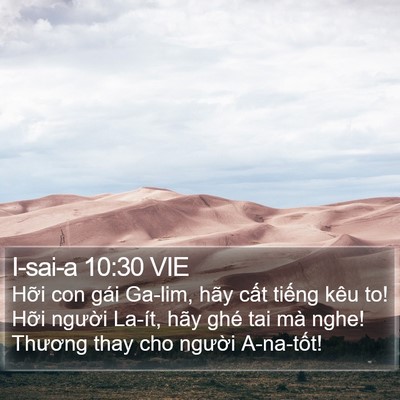 I-sai-a 10:30 VIE Bible Verse Image