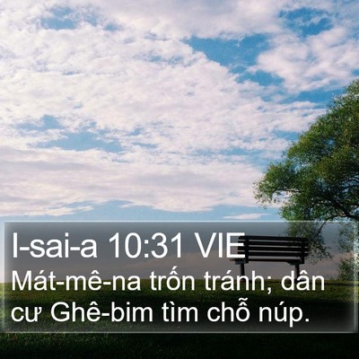 I-sai-a 10:31 VIE Bible Verse Image