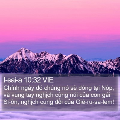 I-sai-a 10:32 VIE Bible Verse Image
