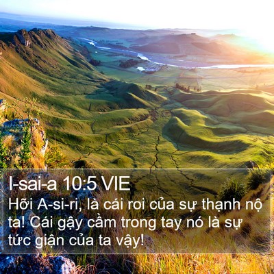 I-sai-a 10:5 VIE Bible Verse Image