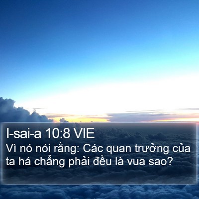 I-sai-a 10:8 VIE Bible Verse Image