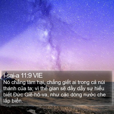 I-sai-a 11:9 VIE Bible Verse Image
