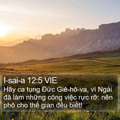 I-sai-a 12:5 VIE Bible Verse Image