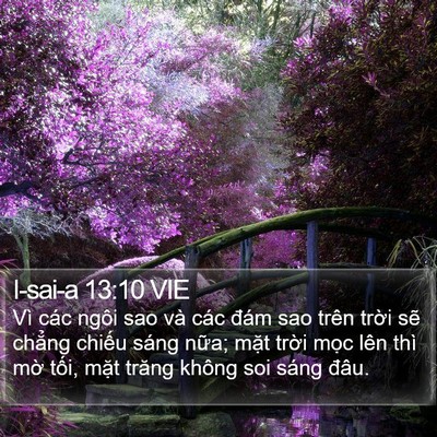 I-sai-a 13:10 VIE Bible Verse Image