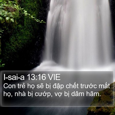 I-sai-a 13:16 VIE Bible Verse Image