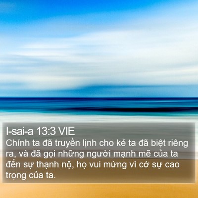 I-sai-a 13:3 VIE Bible Verse Image