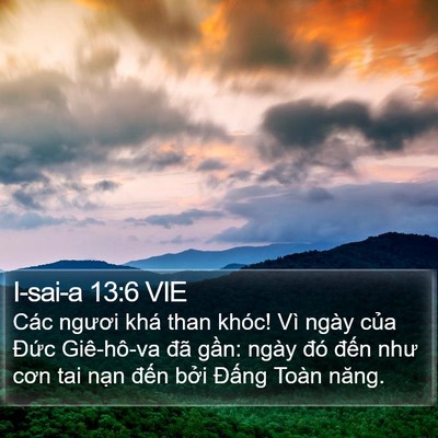 I-sai-a 13:6 VIE Bible Verse Image
