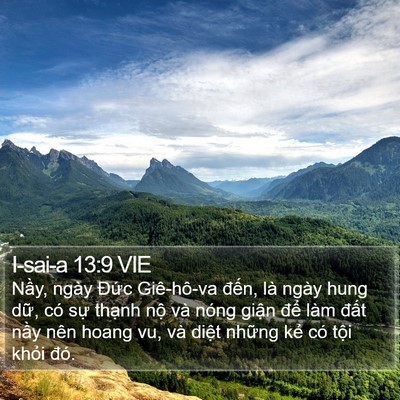 I-sai-a 13:9 VIE Bible Verse Image