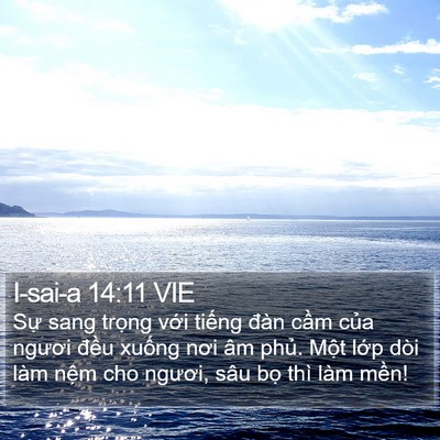 I-sai-a 14:11 VIE Bible Verse Image