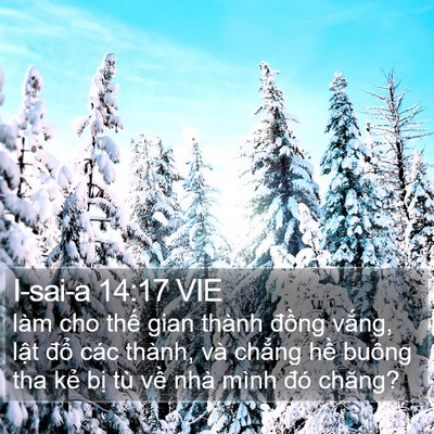 I-sai-a 14:17 VIE Bible Verse Image