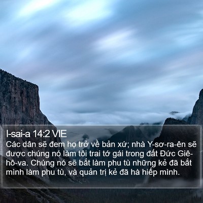 I-sai-a 14:2 VIE Bible Verse Image