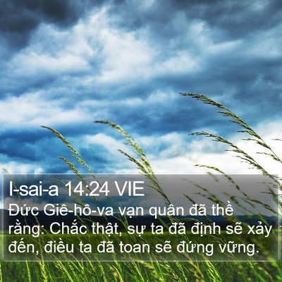 I-sai-a 14:24 VIE Bible Verse Image