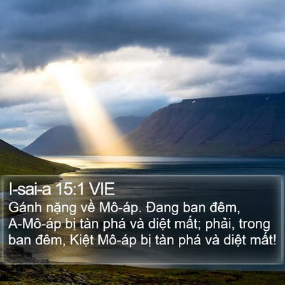 I-sai-a 15:1 VIE Bible Verse Image