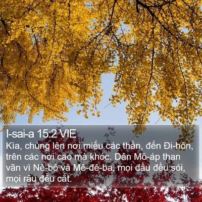 I-sai-a 15:2 VIE Bible Verse Image