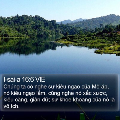 I-sai-a 16:6 VIE Bible Verse Image