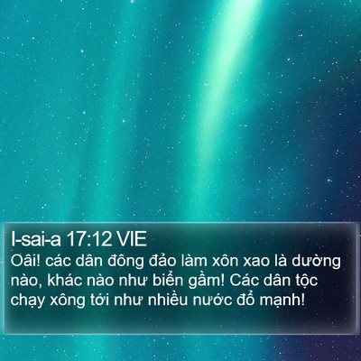 I-sai-a 17:12 VIE Bible Verse Image