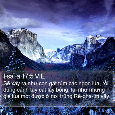 I-sai-a 17:5 VIE Bible Verse Image