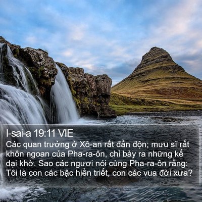 I-sai-a 19:11 VIE Bible Verse Image