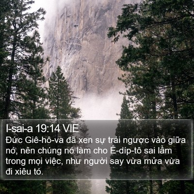 I-sai-a 19:14 VIE Bible Verse Image