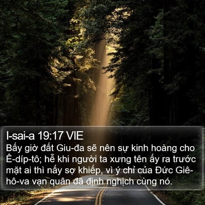 I-sai-a 19:17 VIE Bible Verse Image