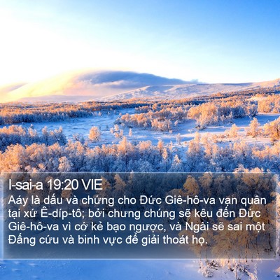 I-sai-a 19:20 VIE Bible Verse Image