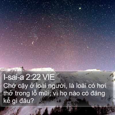 I-sai-a 2:22 VIE Bible Verse Image