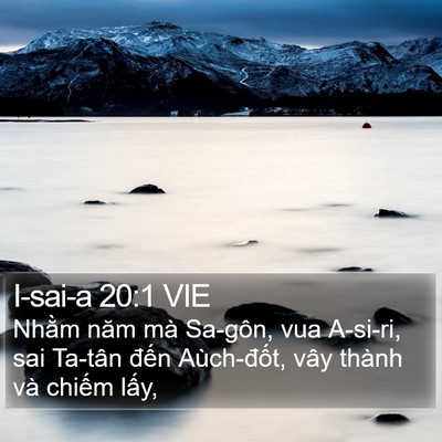 I-sai-a 20:1 VIE Bible Verse Image