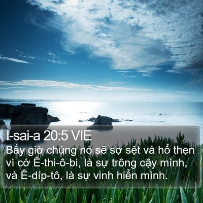 I-sai-a 20:5 VIE Bible Verse Image