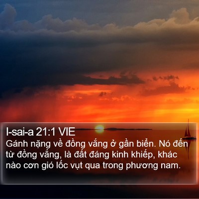I-sai-a 21:1 VIE Bible Verse Image