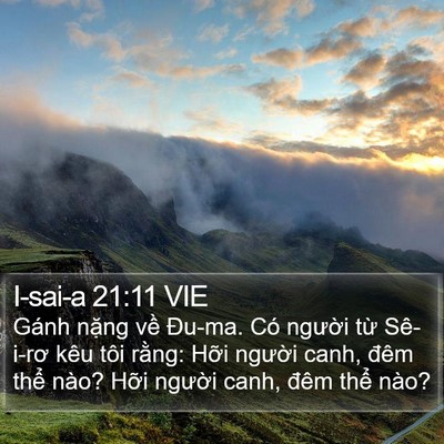 I-sai-a 21:11 VIE Bible Verse Image