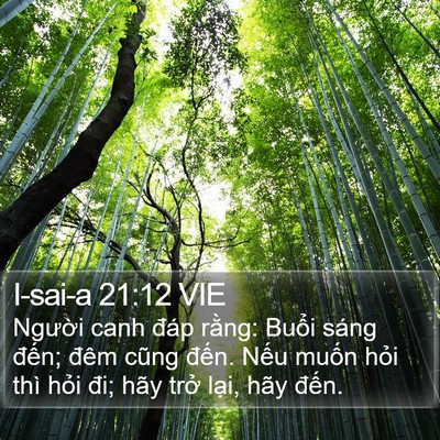 I-sai-a 21:12 VIE Bible Verse Image