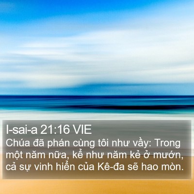 I-sai-a 21:16 VIE Bible Verse Image