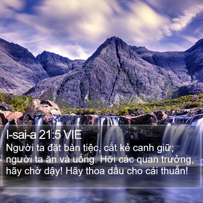 I-sai-a 21:5 VIE Bible Verse Image