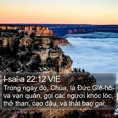 I-sai-a 22:12 VIE Bible Verse Image