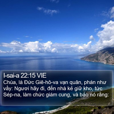 I-sai-a 22:15 VIE Bible Verse Image