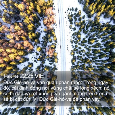 I-sai-a 22:25 VIE Bible Verse Image