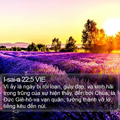 I-sai-a 22:5 VIE Bible Verse Image