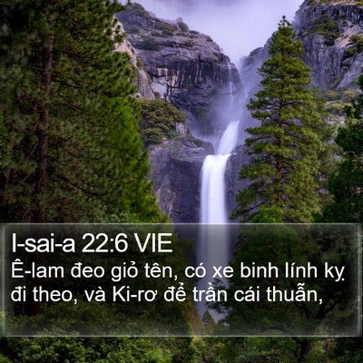 I-sai-a 22:6 VIE Bible Verse Image