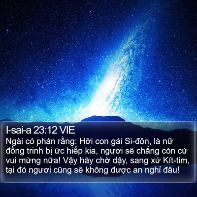 I-sai-a 23:12 VIE Bible Verse Image